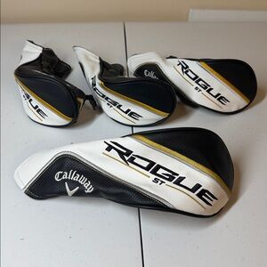 Callaway Rogue ST Fairway Wood & 3 Hybrids Head Covers Golf Club Headcover